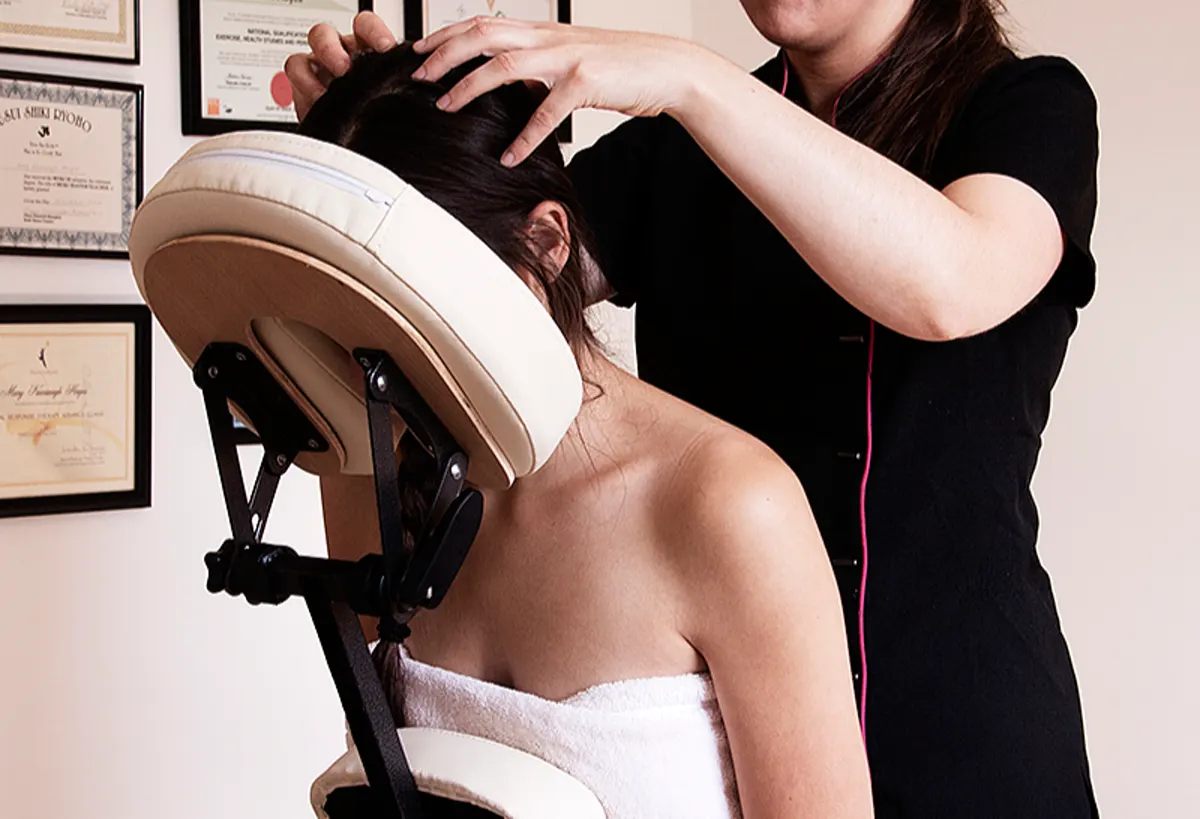 Indian head massage treatment