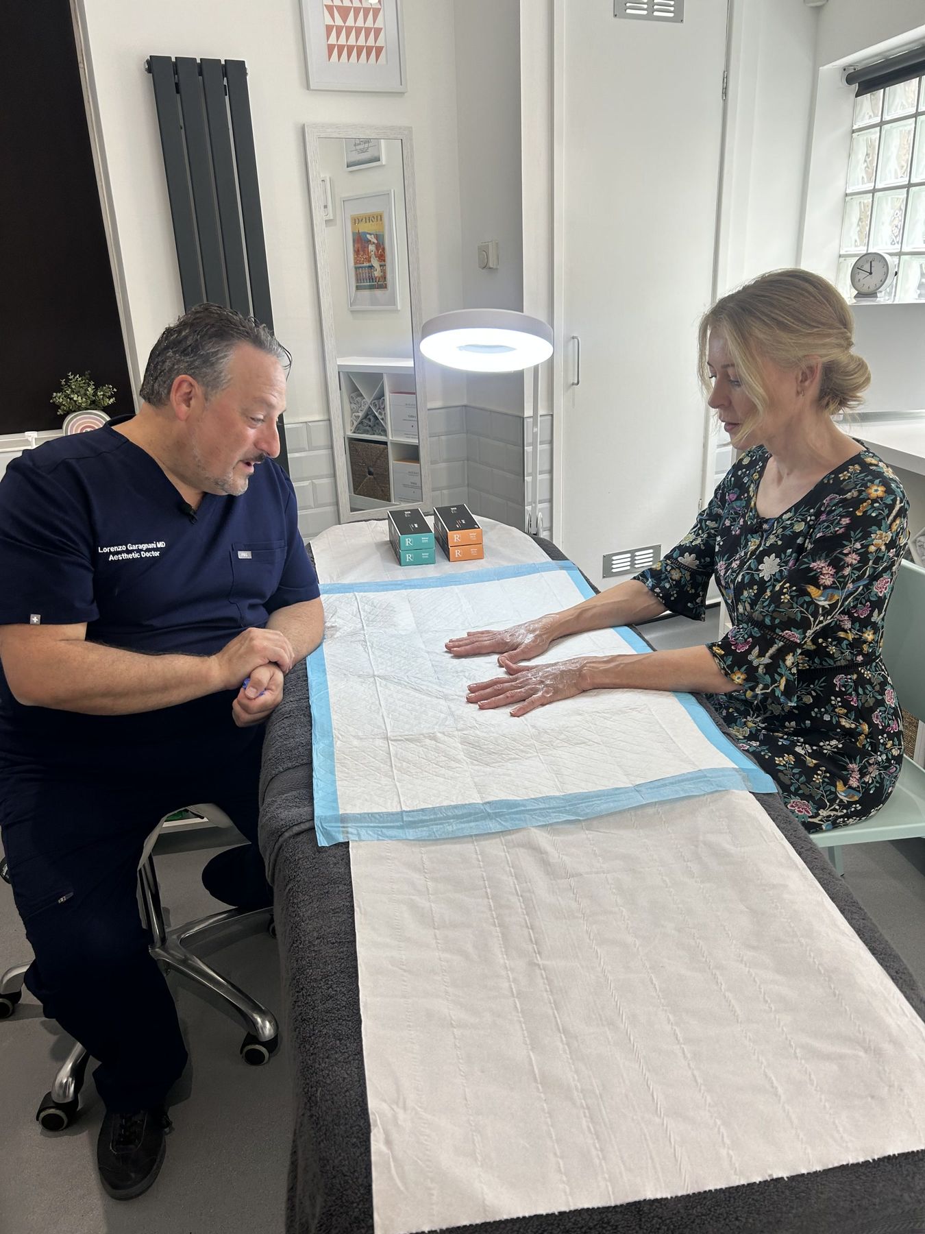 Dr Lorenzo Garagnani MBE with Alice Hart-Davis